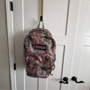 Trans by jansport, floral full size backpack, school, work, travel ready!
